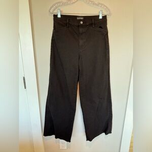 Favorite Daughter Mischa Black Taw Hem Denim Pants 28 006 Sale!